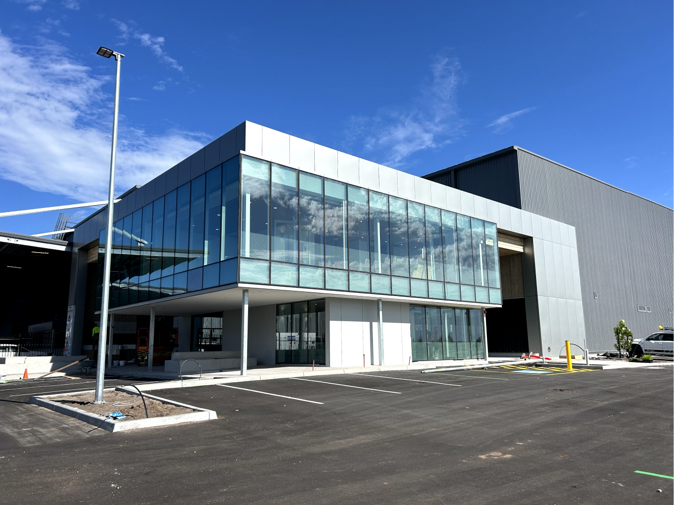 Aluminium cladding for commercial buildings